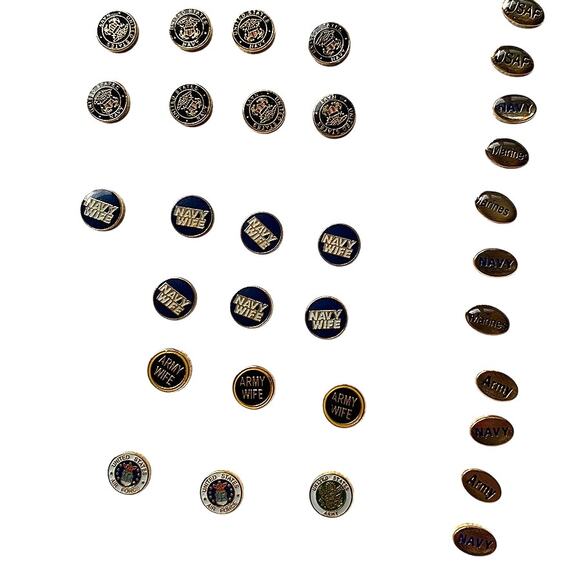 Lot of 60+ Pcs Floating Locket Jewelry Charms Military Army Navy Police Politics - Picture 5 of 9